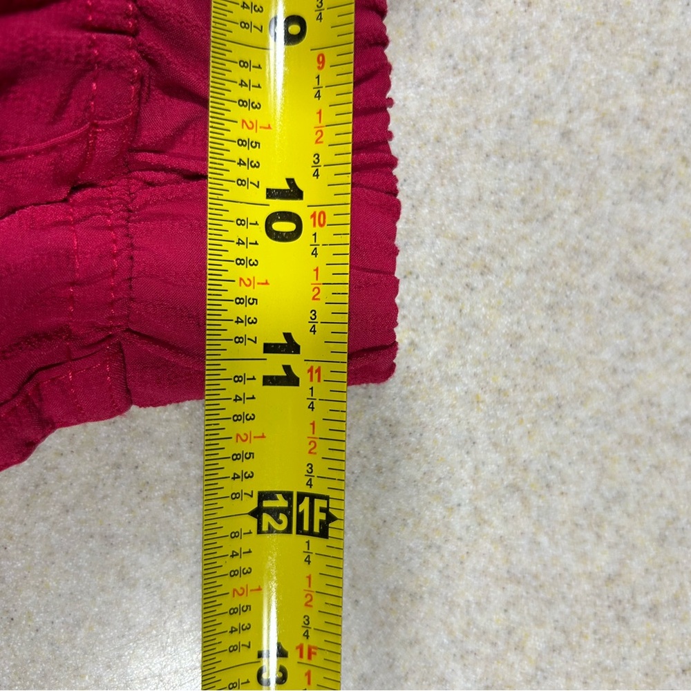 Title Nine Slaycation Wide Leg Cropped Pants Sz XS Color Hot Pink Beach 270902 - Picture 7 of 9